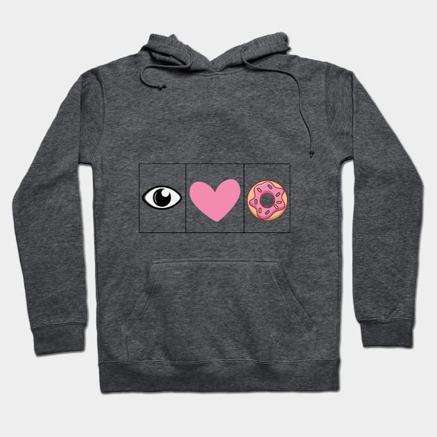 I love Doughnuts - Lovely T-Shirt Gift Hoodie by ehabsalem